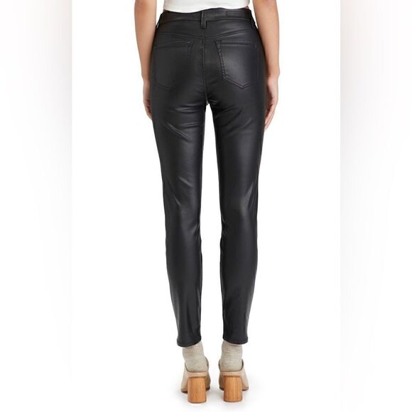 Women Sanctuary Hayden Coated Skinny Ankle pants black size 26 New - Picture 3 of 12